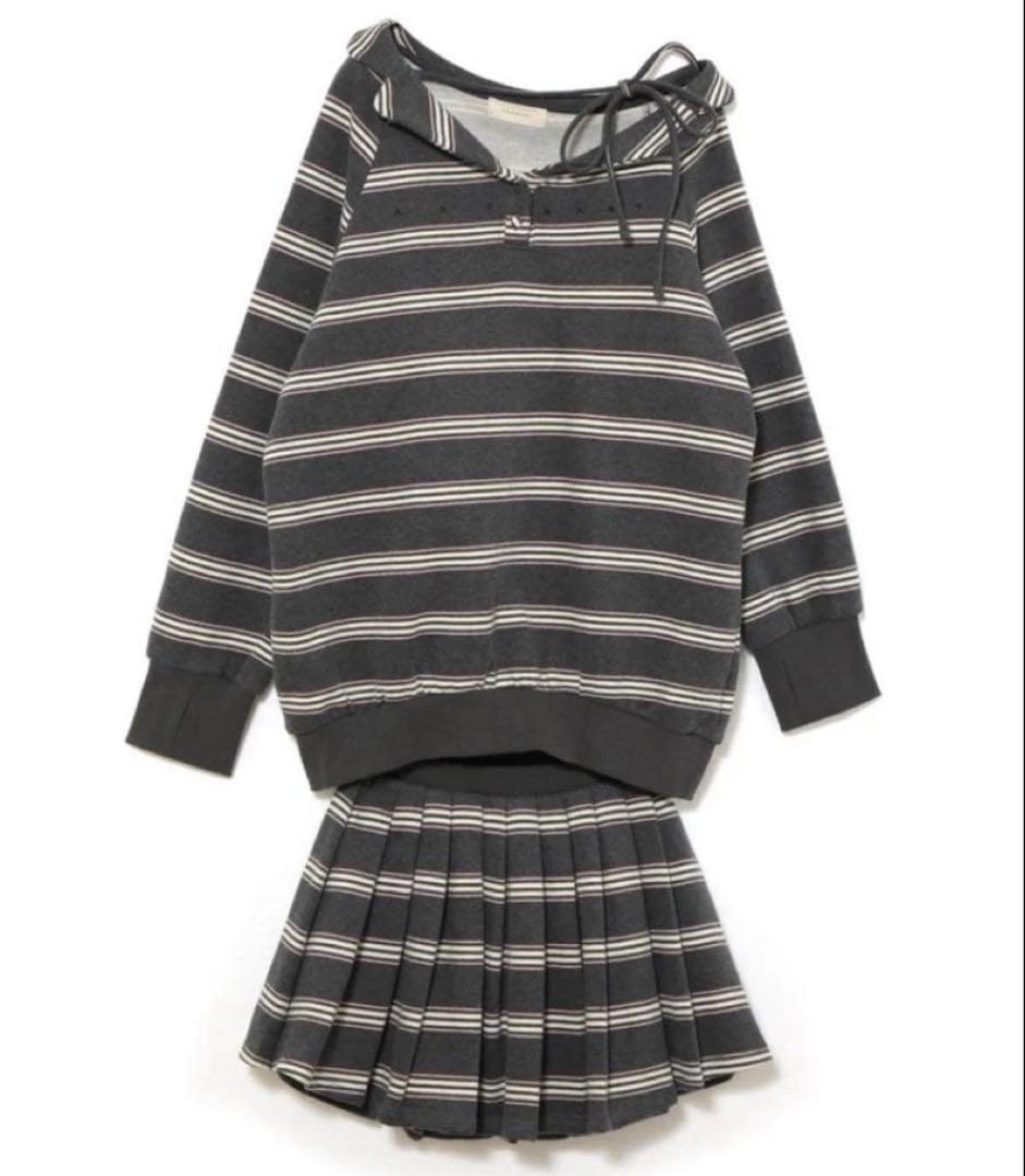 新品タグ付き andmary Connie loose set up gray