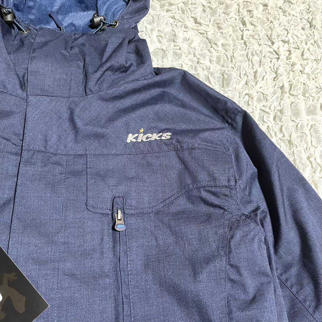 【新品未使用品】KICKS キックス スノボ スキー ウェア つなぎ ネイビー