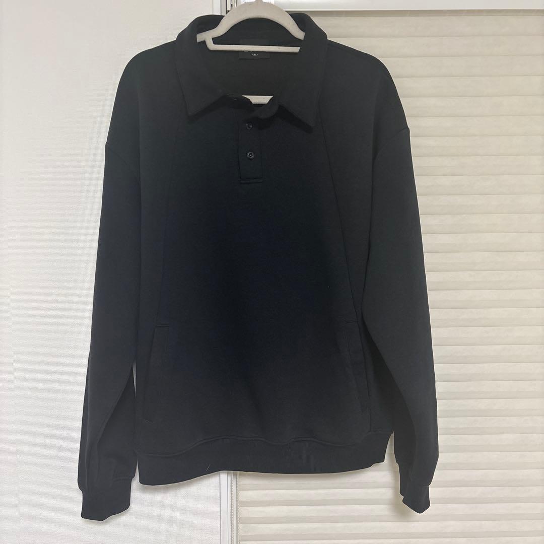 BTMK スウェットポロ LR018 ブラック