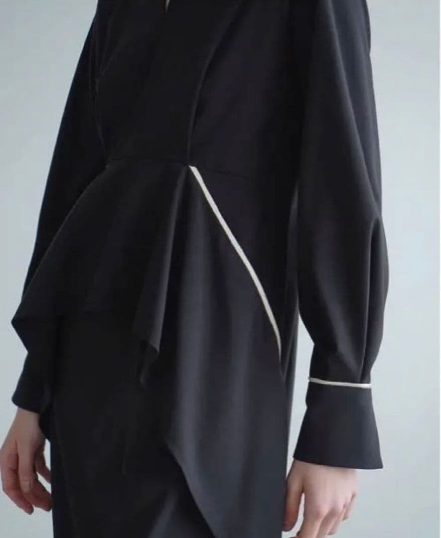 CLANE ウエストフリルワンピース