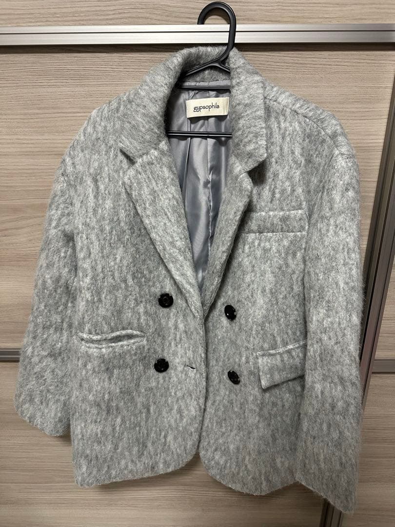 gypsophila ミドル丈オーバーサイズシャギーコート