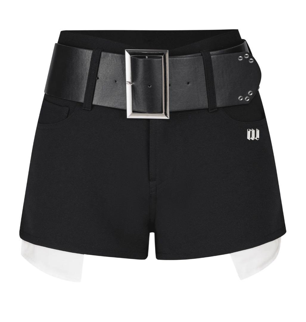 パンツ andwang Baby office belt short pants