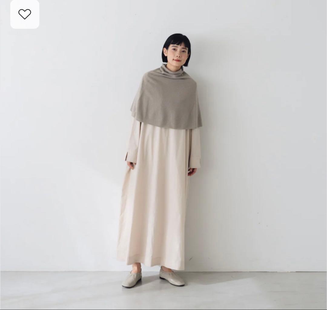 evam eva カシミアスヌード　黒