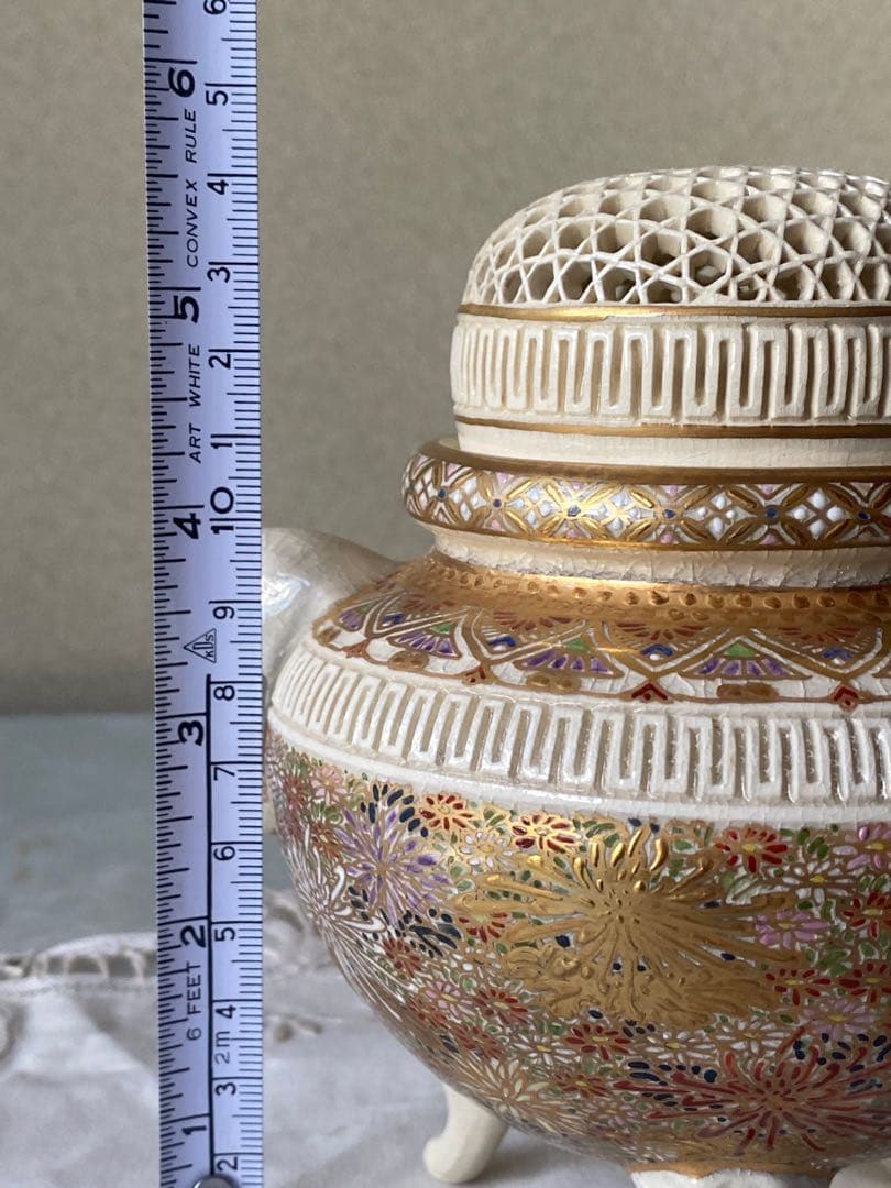 chat_noir＊香炉 薩摩 錦之 仁楓 アンティーク インテリア