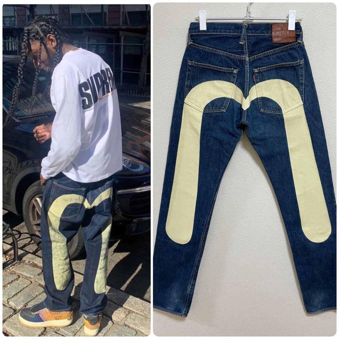 EVISU No.1 Lot.2000 W30×35 ホワイト大黒　日本製カモメ