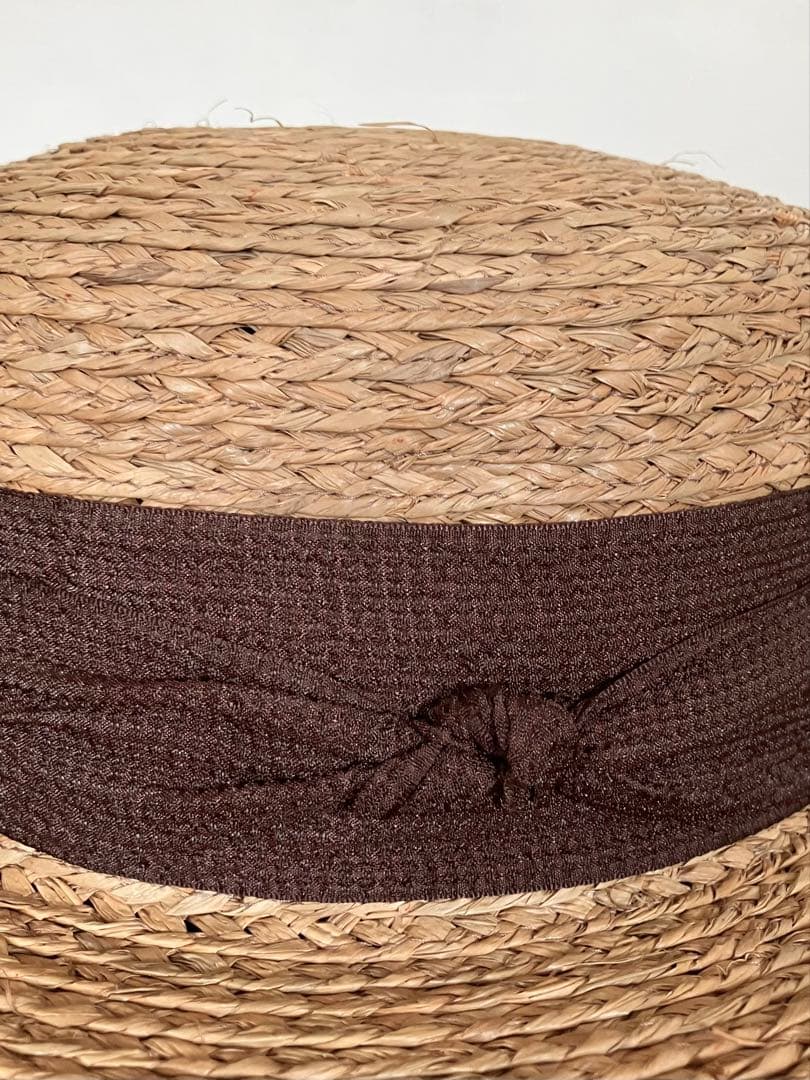 Sashiki ブラウン　ラフィアハット
