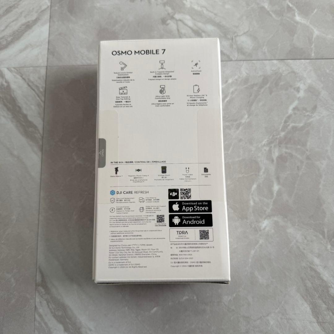 DJI Osmo Mobile 7 スマートフォンスタビライザー