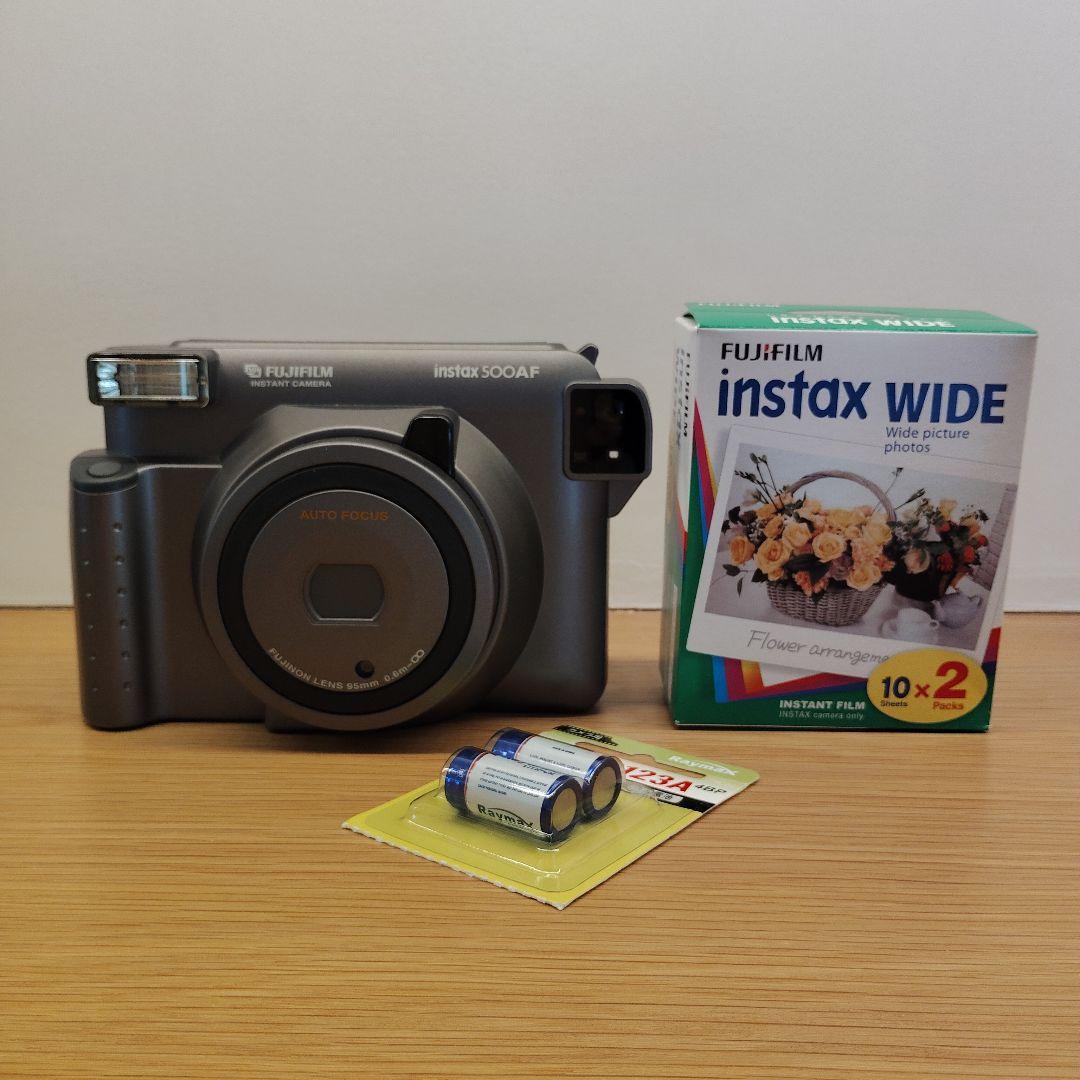 FUJIFILM instax 500AF カメラ + フィルム(説明書付)