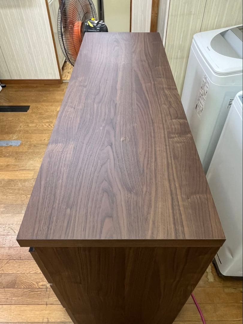 ローチェスト ブラウン 2列×3段 衣類収納 全段レール付き 三幸ジャパン