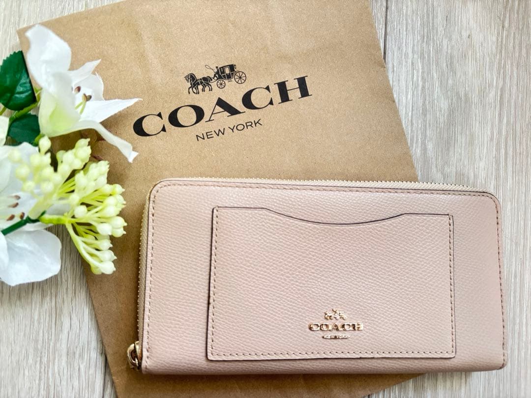 お値下げ可能！【新品】COACH コーチ 長財布 F58411 ビーチウッド