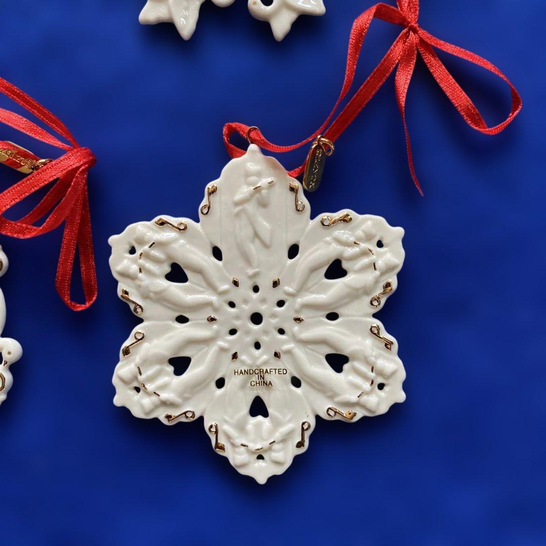 レノックス社製　雪の結晶オーナメント12個セット