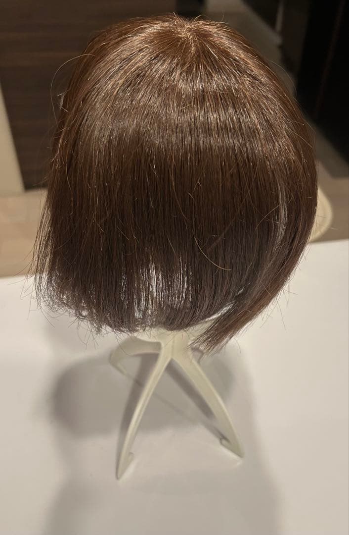 も*マ様 マロンブラウン ショートボブ 医療用フルウィッグ