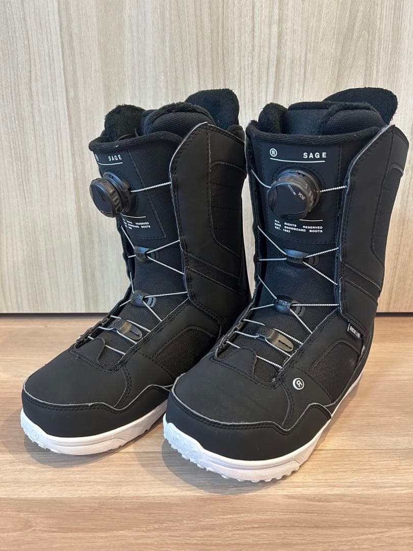 【24.5cm】RIDE SAGE スノーボードブーツ ブラック 女性用