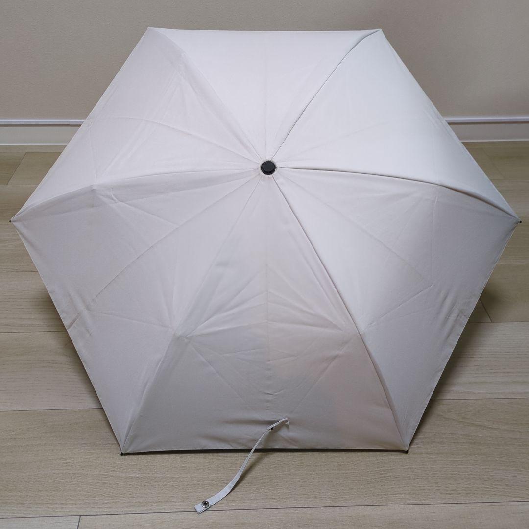 サンバリア100 折りたたみ日傘　２段折 コンパクト / 無地 ホワイト