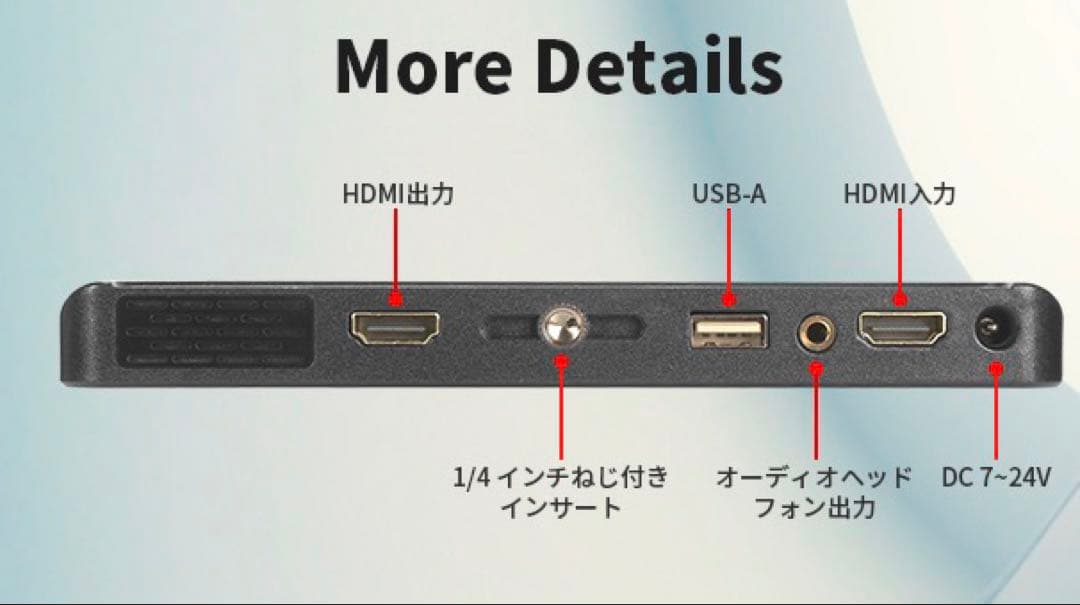 Portkeys LH7P FX3 Blackmagic SHINOBIモニター