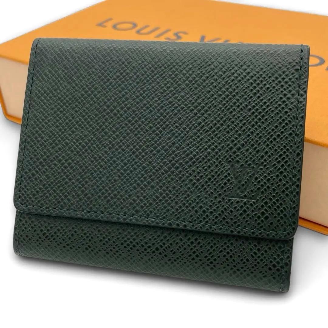 ルイヴィトン カードケース 名刺入れ タイガ エピセア グリーン アンヴェロップ