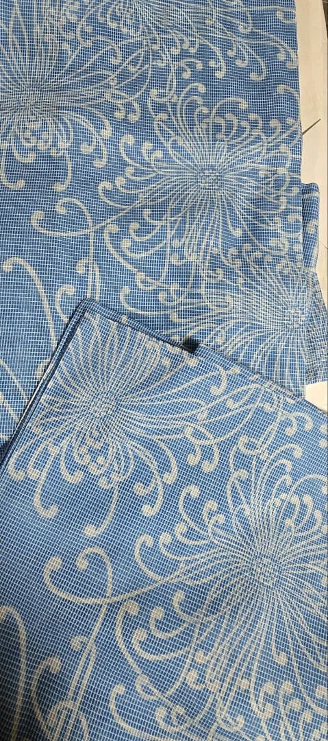 日本橋竺仙 乱菊 絹紅梅水色 Lサイズさんにも