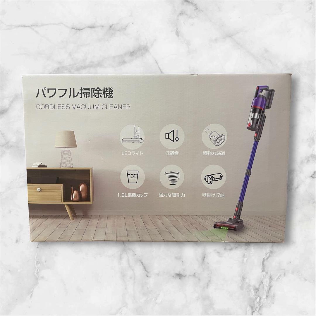 68 掃除機 強力吸引 コードレス掃除機　LED搭載　自立式　急速充電