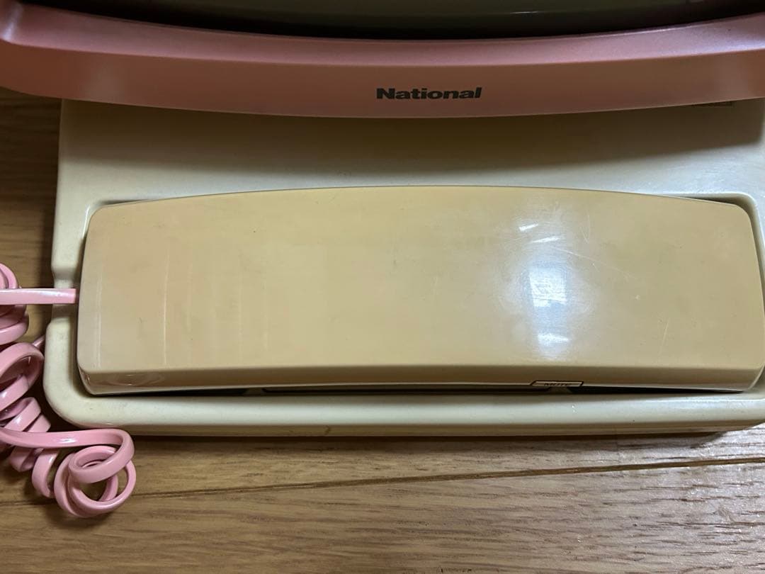 昭和レトロ ナショナル 電話付きテレビ てれ・ほん11 ピンク