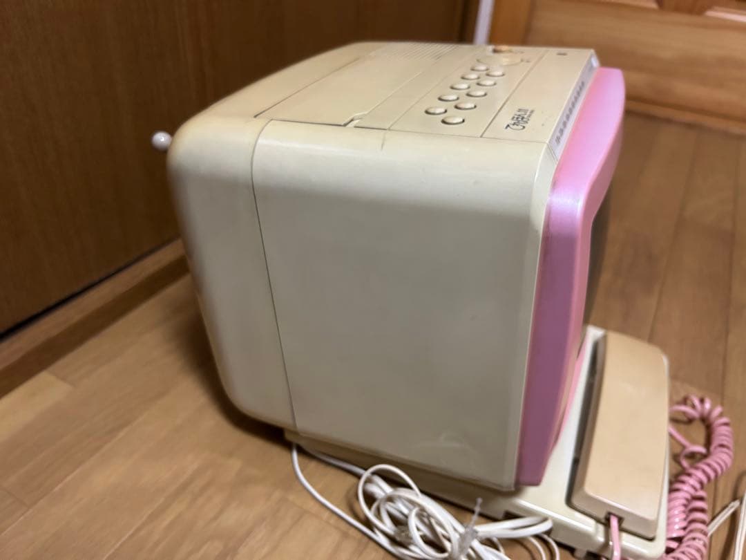 昭和レトロ ナショナル 電話付きテレビ てれ・ほん11 ピンク