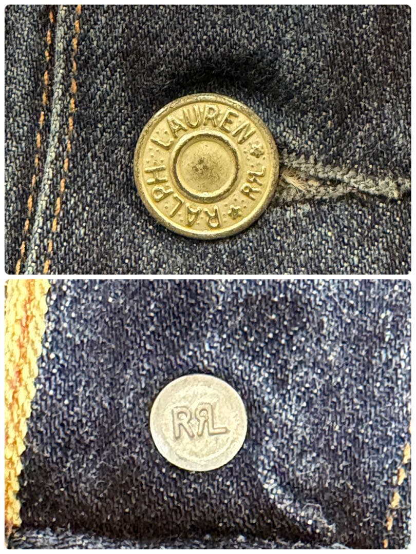 【美品】RRL 1st デニムジャケット 026 USA製 赤耳 濃紺 XS