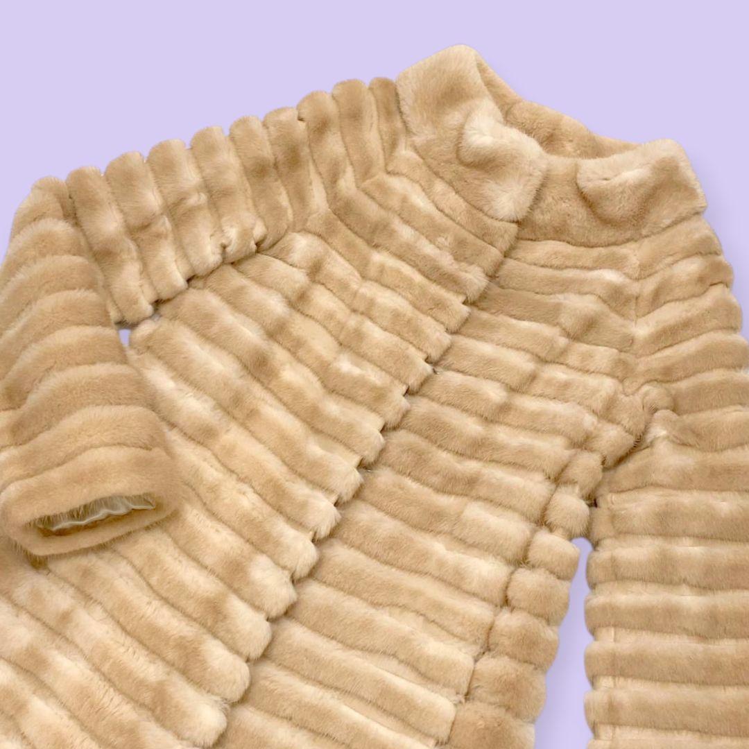 【ちび】YH.KIM 韓国 ミンクコートファー 毛皮 YHKIM