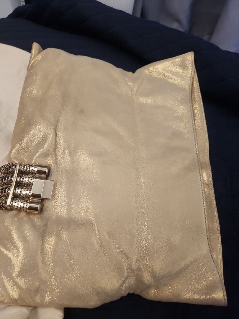 Jimmy Choo ゴールド クラッチバッグ