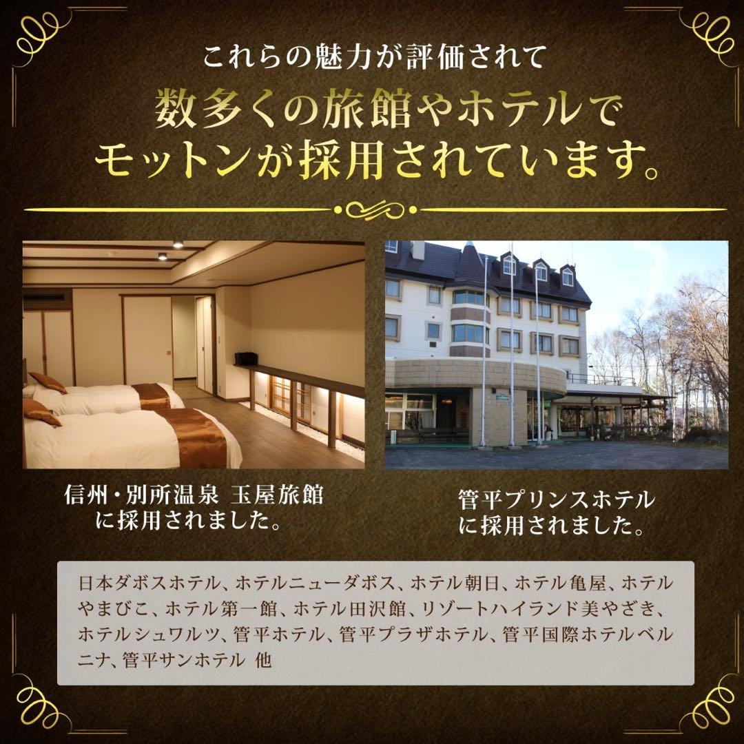 【美品】Motton Japan 腰対策マットレス ダブル 170N モットン