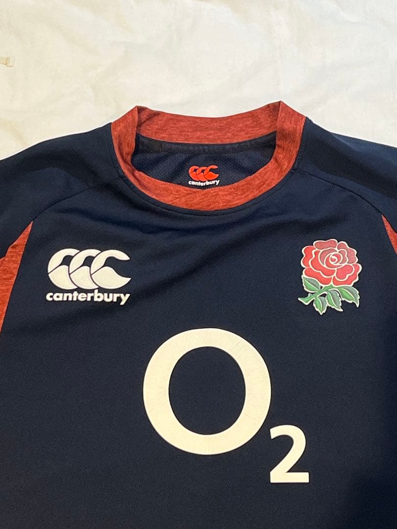 ラグビー　イングランド代表　長袖　トレーニングシャツ　ウォームアップウェア