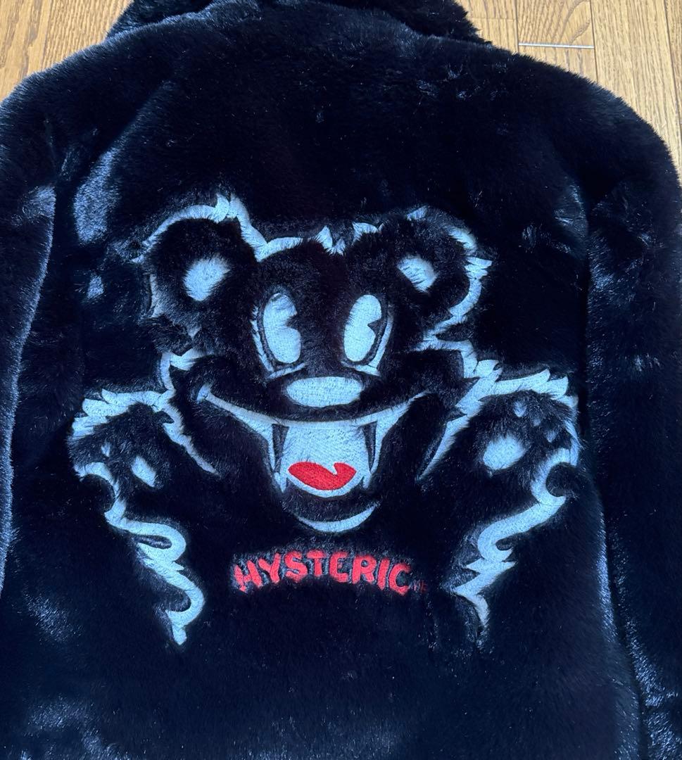 HYSTERIC GLAMOURベアー刺繍フェイクファーブルゾン　ほぼ新品