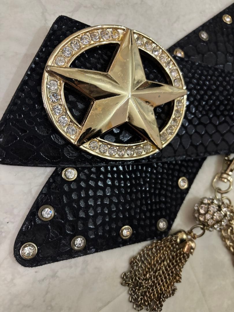 最終価格★当時物 元祖d.i.a.平成スターバックルベルト ブラック