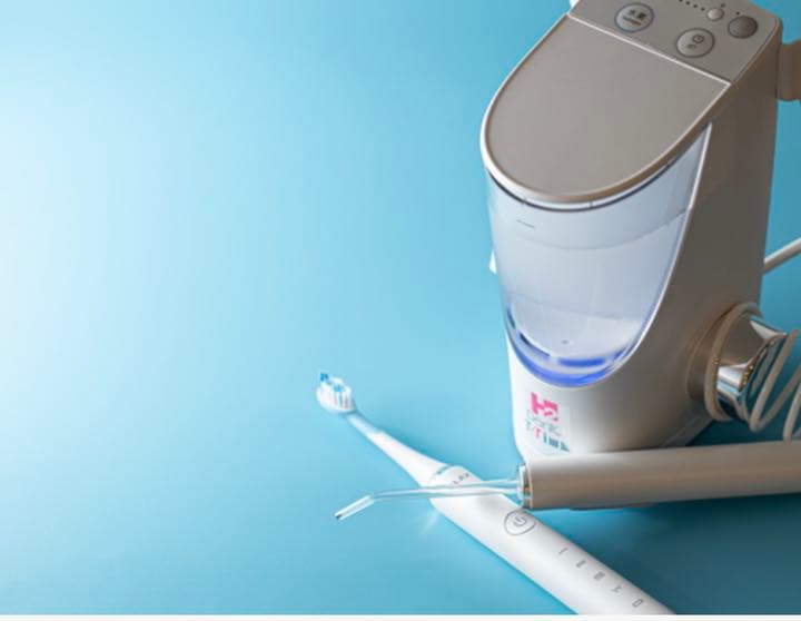 ジェット水流洗浄機付き電動歯ブラシ