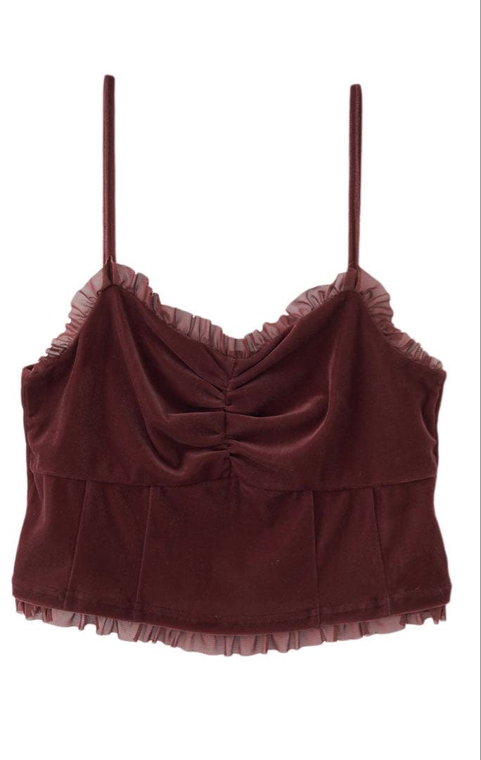 COCO DEAL ベロアビスチェキャミソール