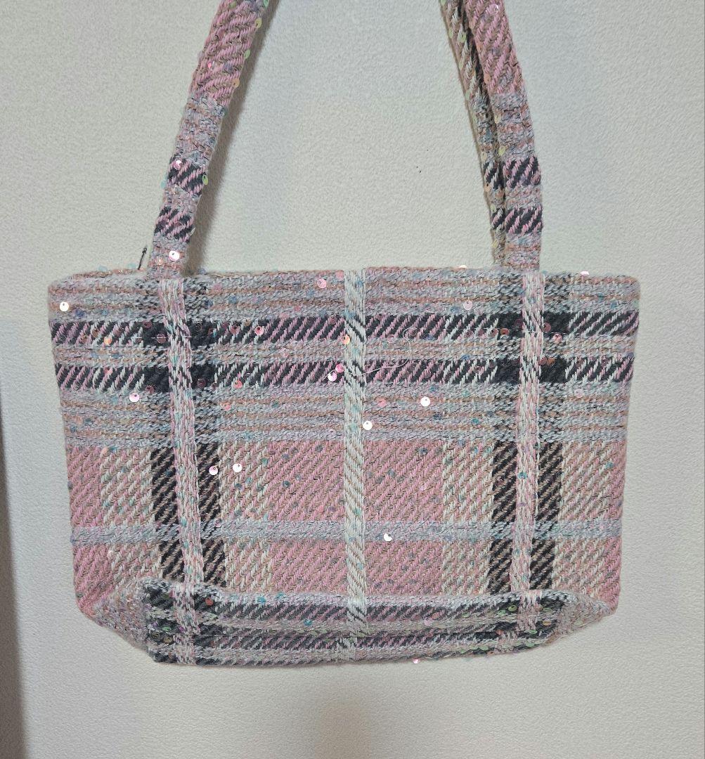 新品最安値 希少！CHANEL ノベルティ トートバッグ ピンク ツイード