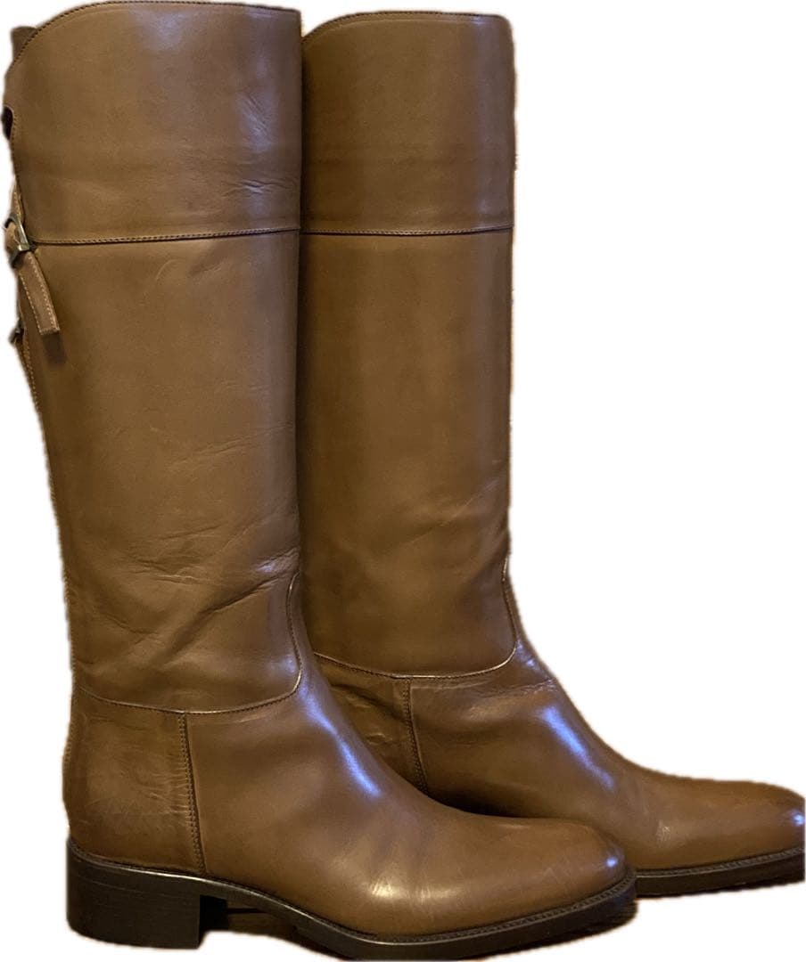 美品　SARTORE サルトル　シングルバックベルト　ジョッキーブーツ　ブラウン