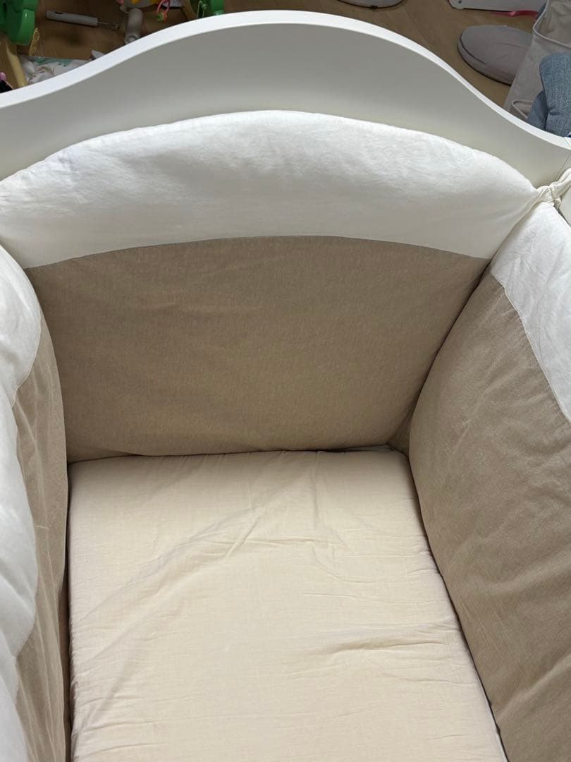 【SALE】nanan インポートブランドミニベッド　天蓋付きベビーベッド