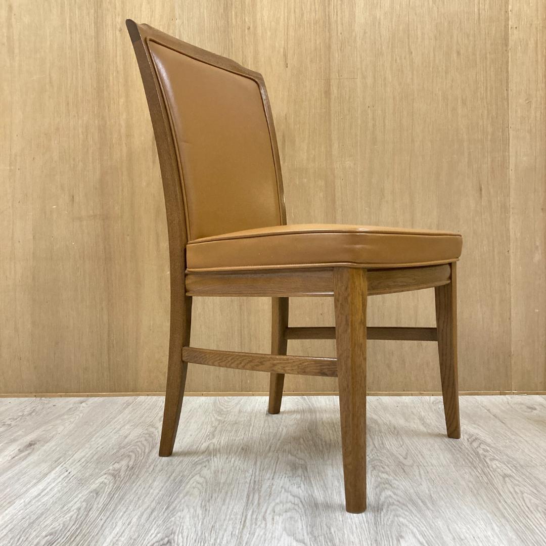 【カリモク】ドマーニ　本革　ダイニングチェア　ハイバック　椅子　A