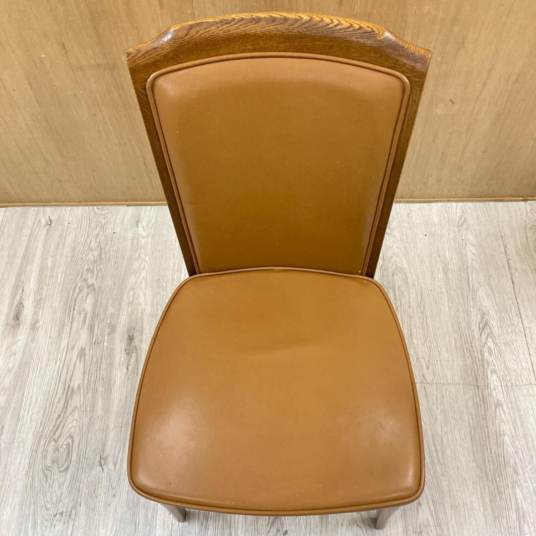 【カリモク】ドマーニ　本革　ダイニングチェア　ハイバック　椅子　A