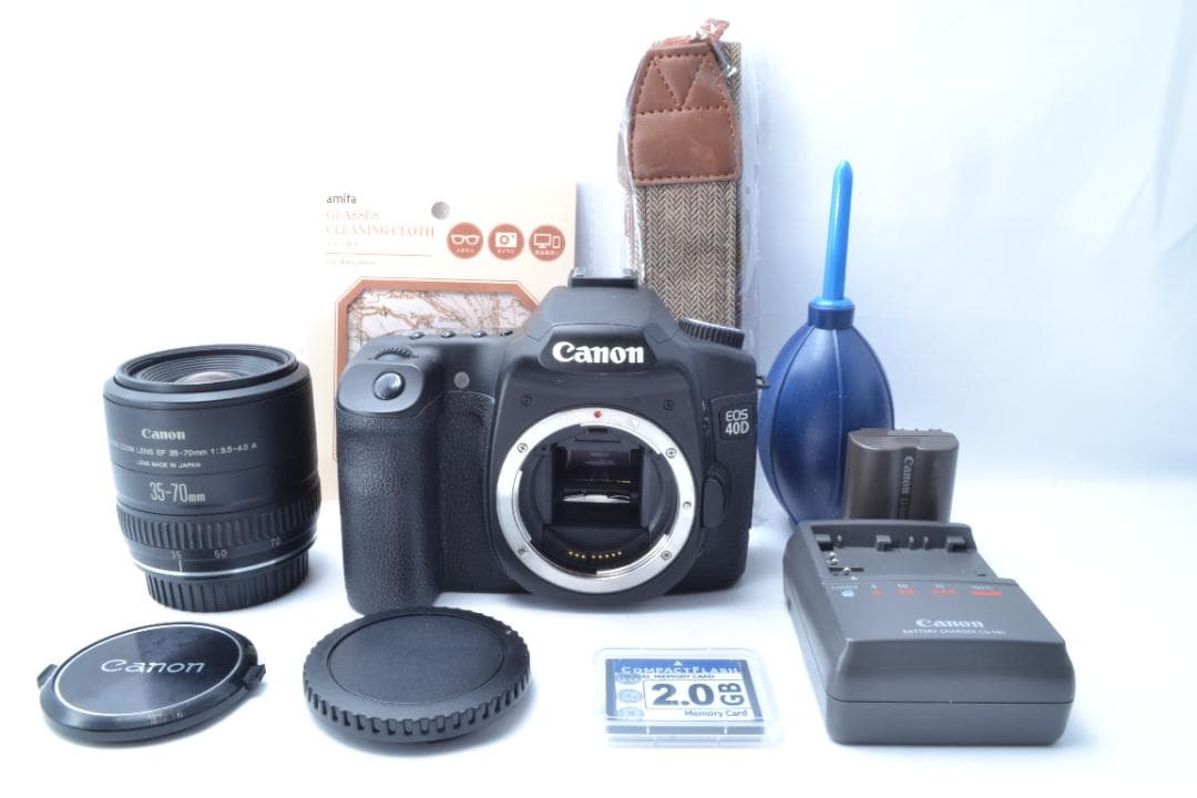 初期不良保証⭐Canon EOS 40D ⭐標準レンズ EF 35-70mm ⭐