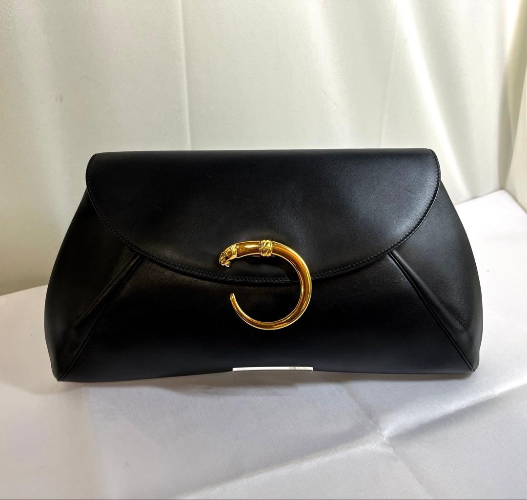 Cartier カルティエ パンテール セカンドバッグ クラッチバッグ ブラック