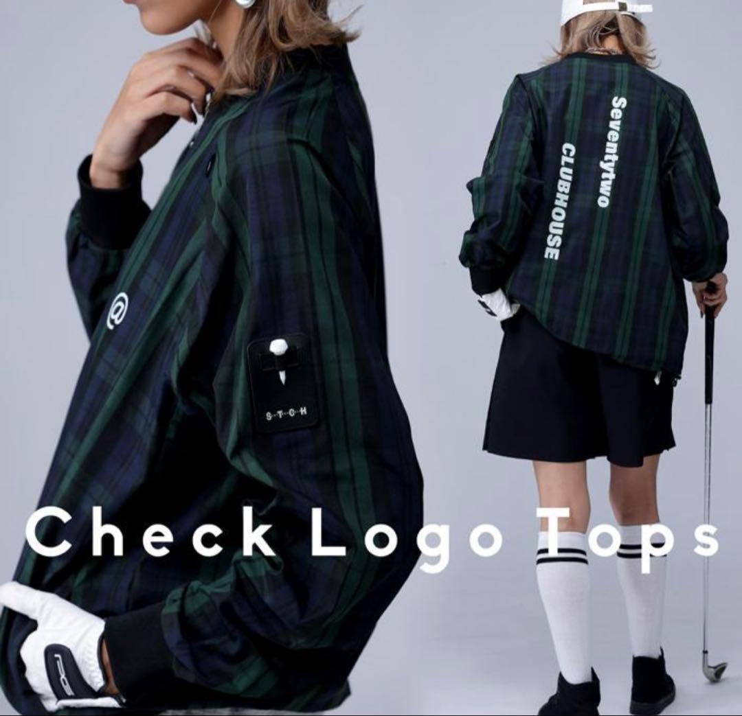 ANTIQUA GOLF×STCH チェックトップス　美品