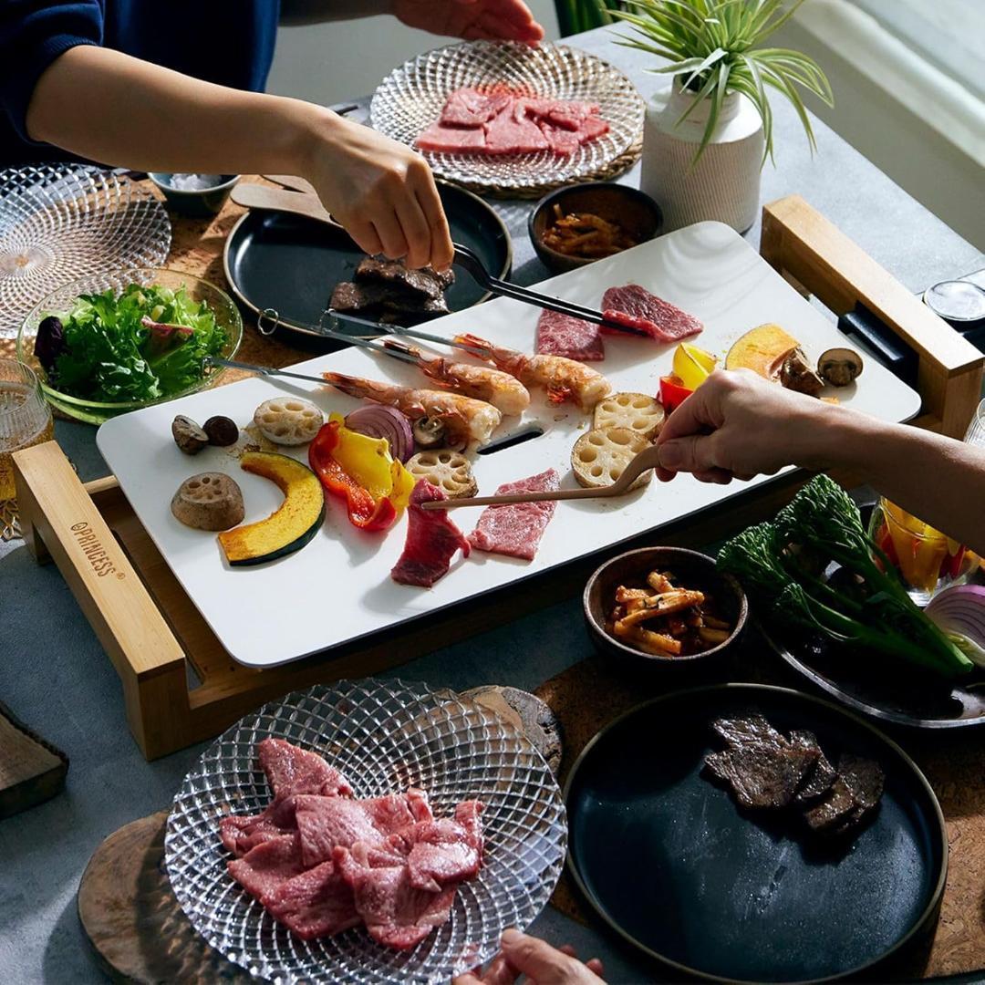 【極美品】プリンセス テーブルグリルピュア ホットプレート セラミック 温度調節