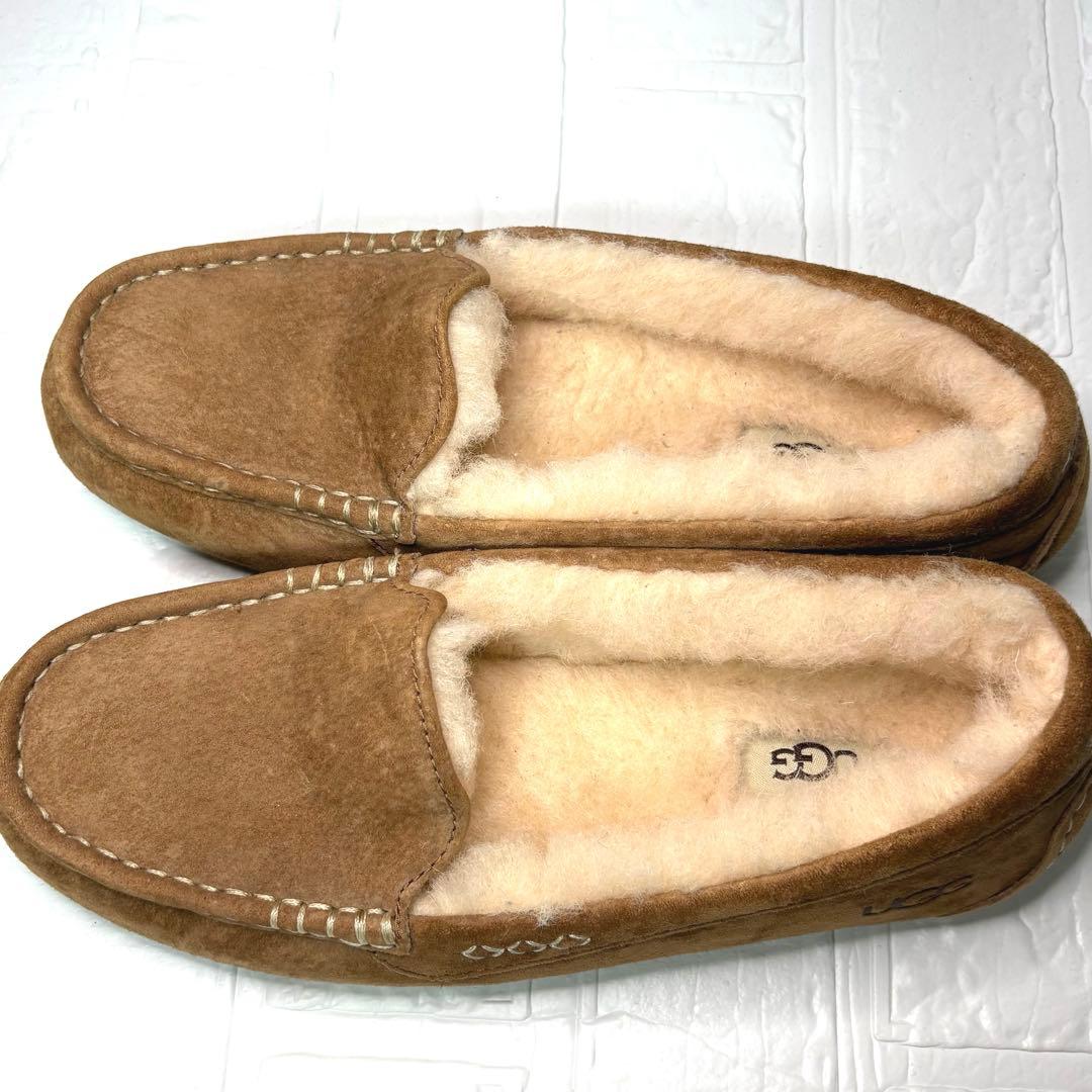 【１回のみ着用】UGG ✮モカシン アンスレー　 チェスナット　26