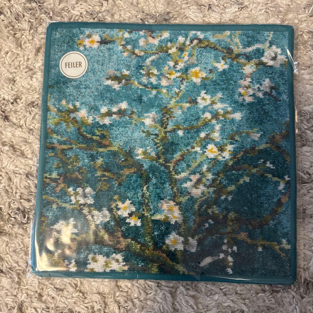 新品未開封　FEILER 花柄ハンカチ 2枚セット　ゴッホ