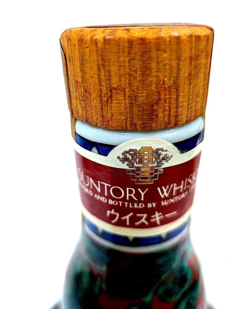 古酒　未開栓 　サントリー特製ウイスキー九谷焼　猿　600ml 43%