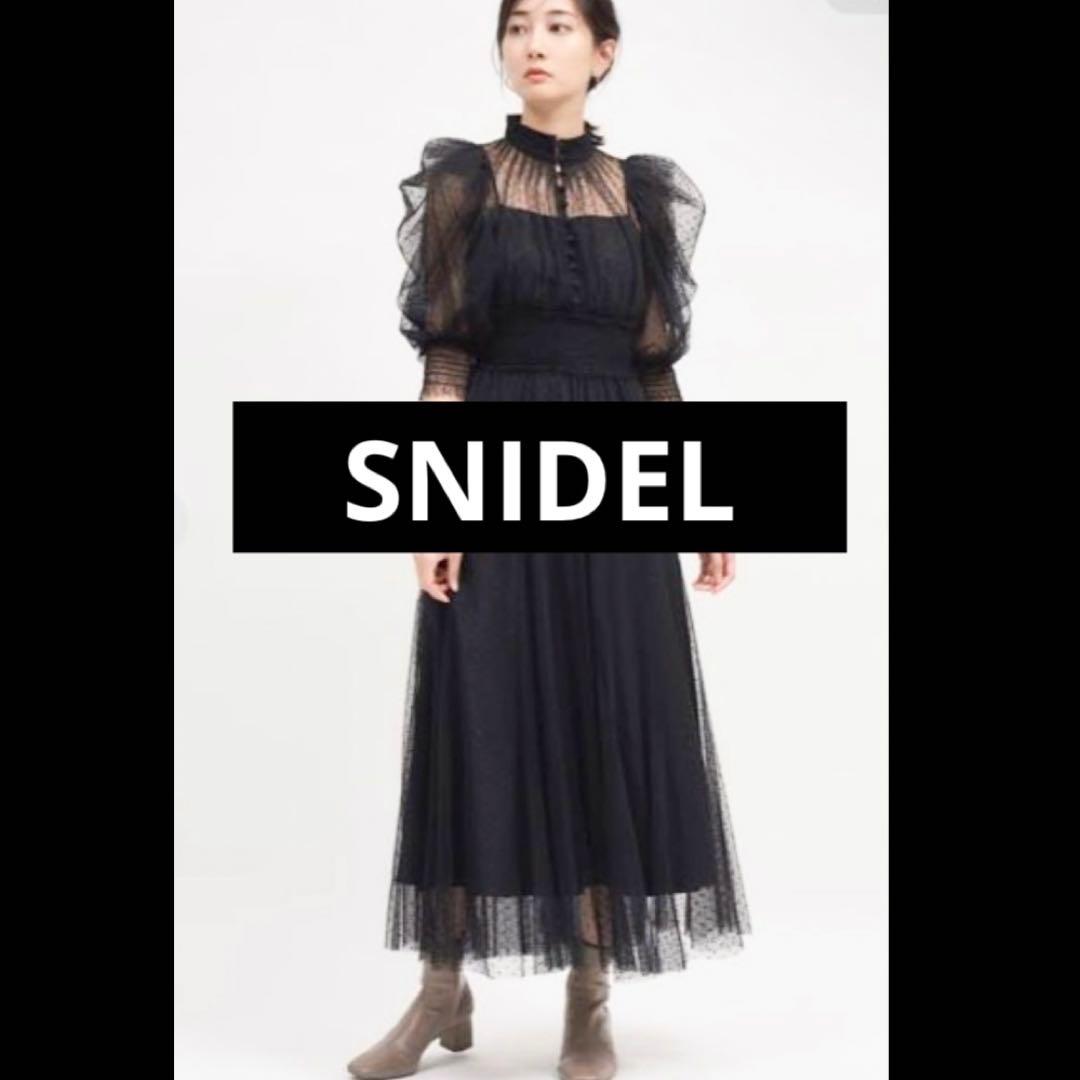 スナイデル　ドットチュールドレス