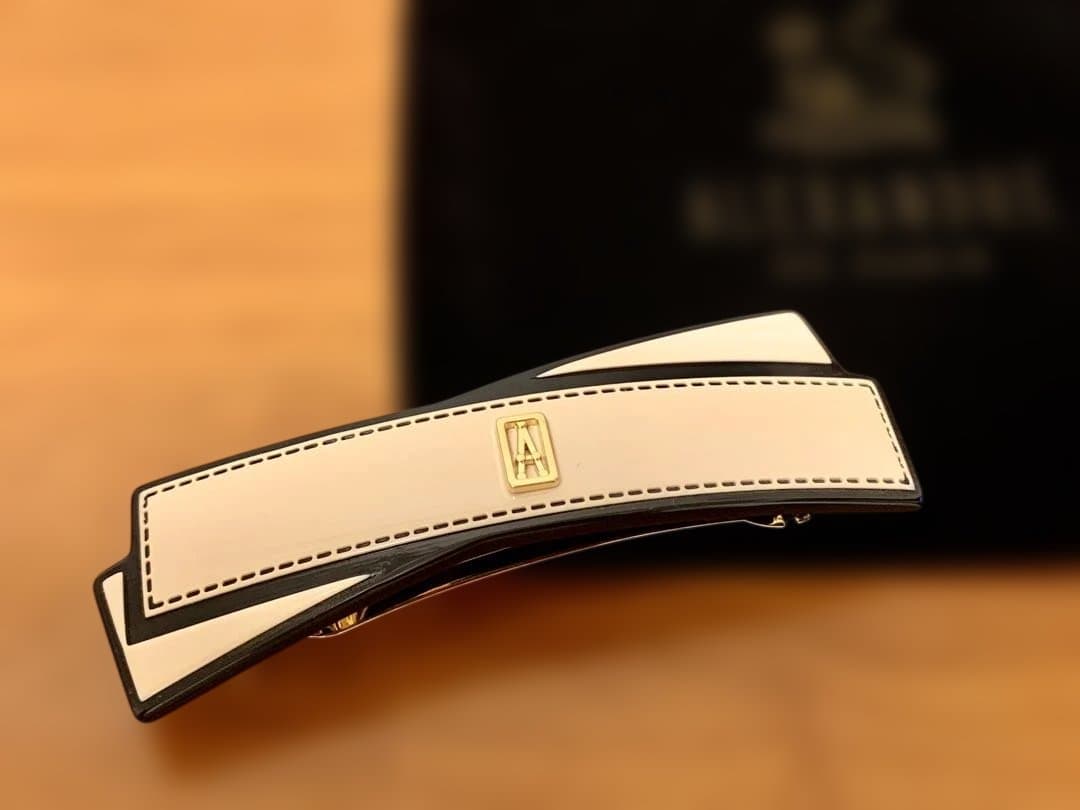 アレクサンドルドゥパリ/ バレッタ8㎝金具(ベージュ)