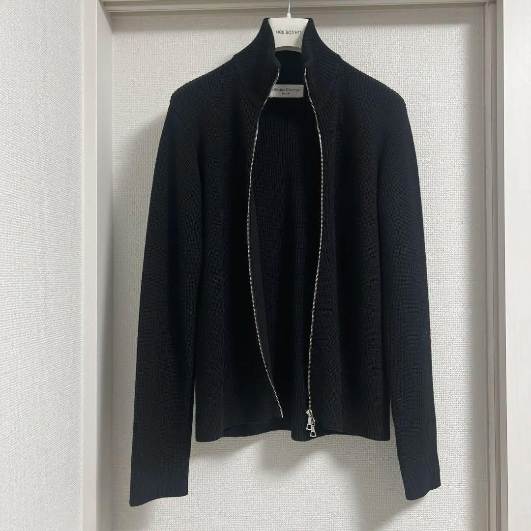 Officine Generale ドライバーズニット ブラック S