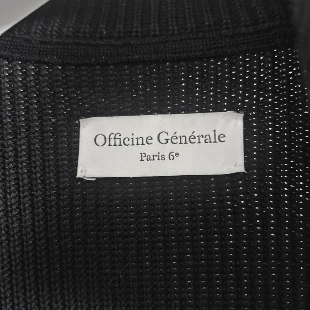 Officine Generale ドライバーズニット ブラック S