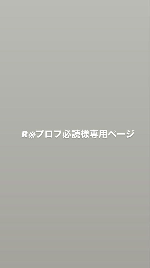 R※プロフ必読ページ